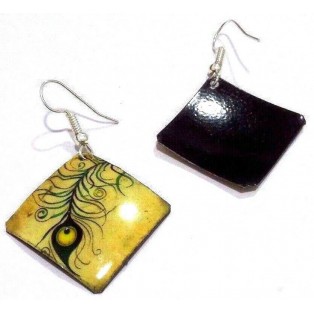 PEACOCK - Contemporary Women Earrings Jewelry Hook Drop Dangle Fashion Gift N19